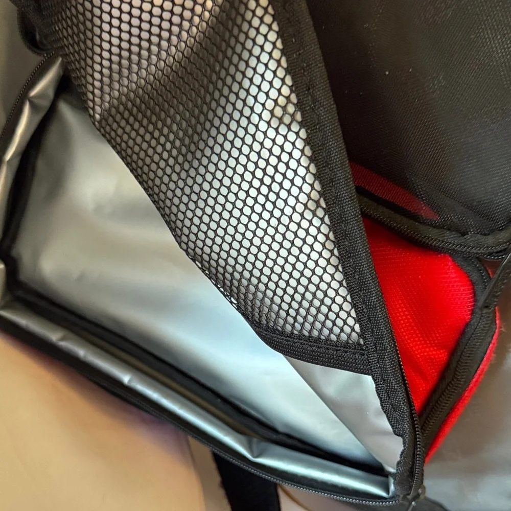 ★ Gastek Travel Organizer Portfolio Bag Document Case Red Black